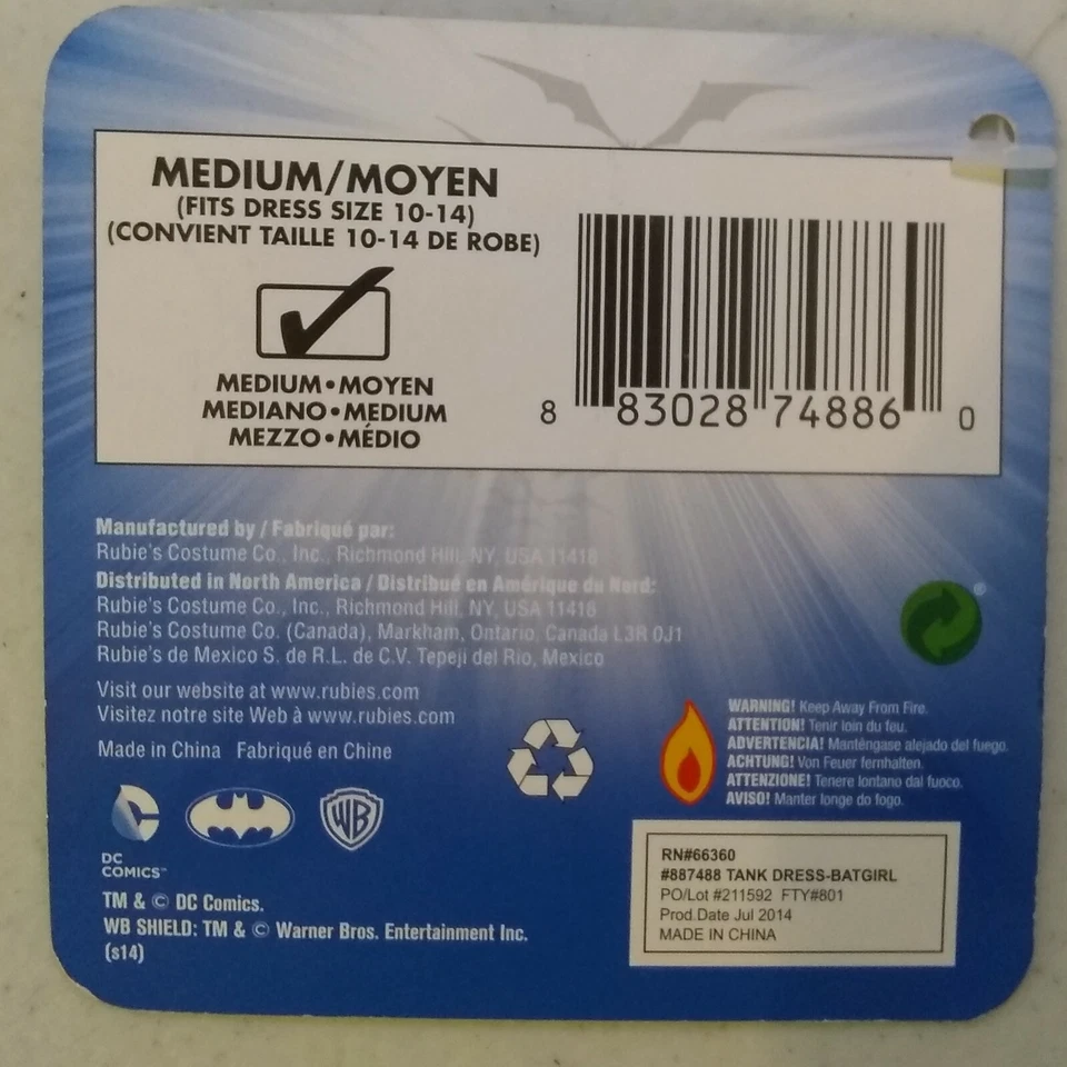Batgirl Túnica y Capa Cosplay Mediana M Superhéroe Batman 10-14 Disfraz Halloween Foto 3 de 3