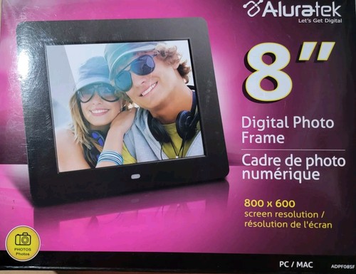 Aluratek 8 Inch LCD Digital Photo Frame with Auto Slideshow Using USB ...