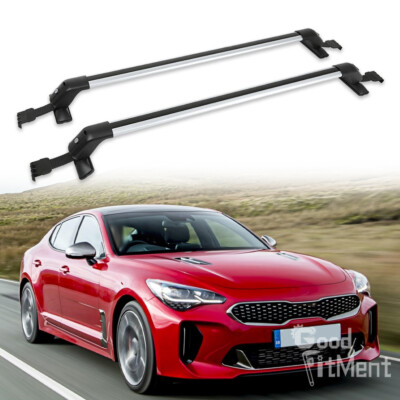 2tlg für Kia Stinger Dachträger Relingträger Gepäckträger mit Sicherheitsschloss