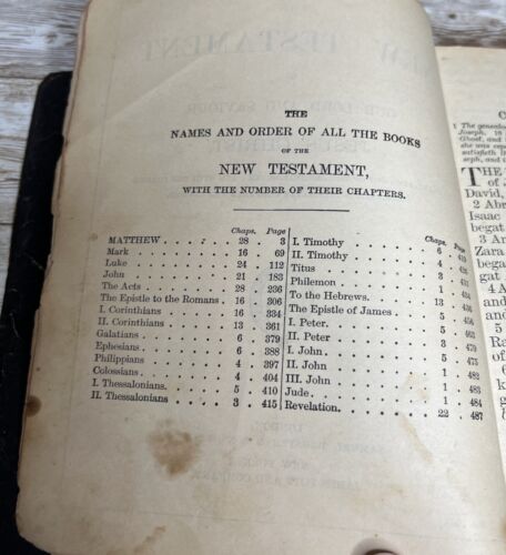 Vintage Leather Holy Bible (New Testement & Psalms) -Bagster ~ London ~ *READ* - Imagen 15 de 24