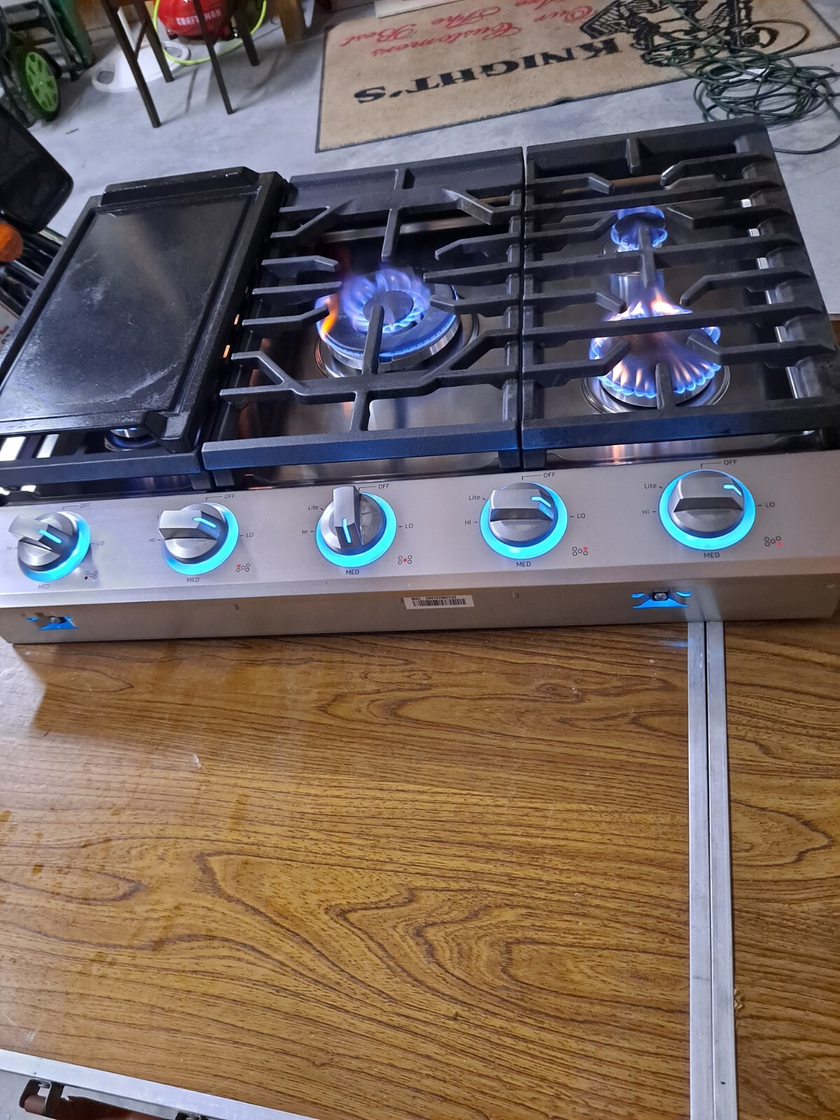 Samsung NA30K6550TS 30" Stainless 5 Burner Gas Cooktop SmartConnect
