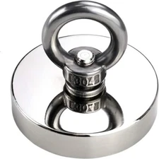 500Lb (227Kg) Imanes De Pesca De Neodimio Super Potentes De Grado Magnetico 