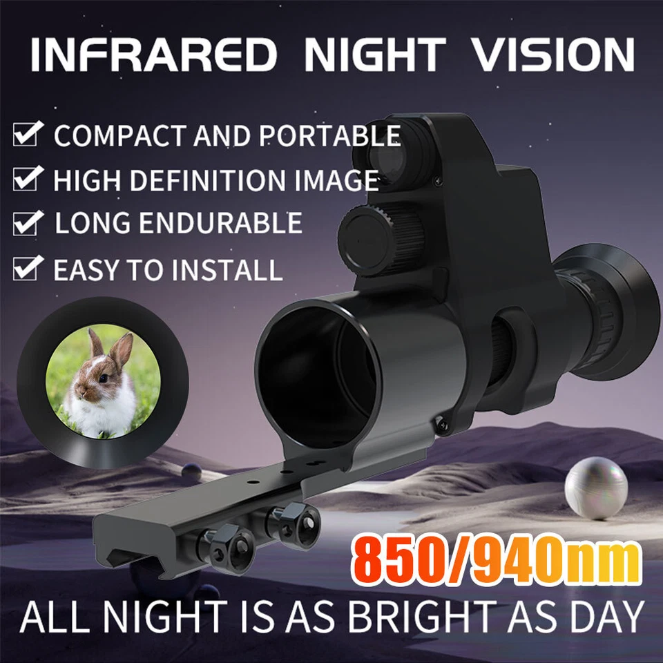 NV4B 300M Digital Infrared Night Vision Rifle Scope 1080P 850/950nm Video Camera - Image 4 of 4