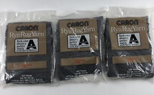 Pre-Cut Caron Rya Rug Yarn Charcoal 0143 Latch Hook 320 Piece 0.5OZ Lot of 3