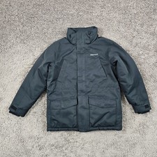 Marmot Jacket Boys Youth L Black 700 Fill Goose Down Full Zip Quilted *No Hood