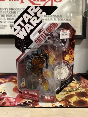 Star Wars 30th Anniversary 2006 Wave 1 Super Battle Droid #08 w/ Silver Coin 