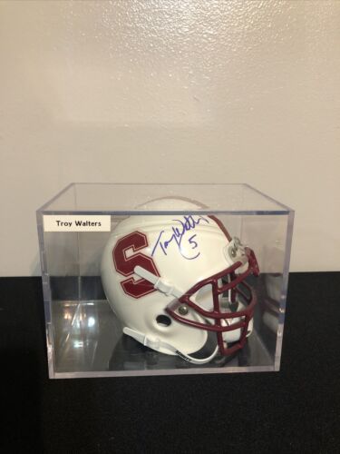 Mini casque signé autographe Troy Walters cardinal Stanford Cincinnati Bengals - Photo 1/7
