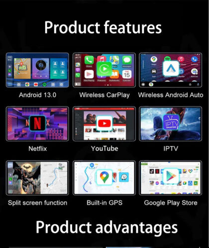 4+64G Android 13.0 Carplay AI Box Wired Carplay Android Adapter For Youtube - Picture 6 of 15