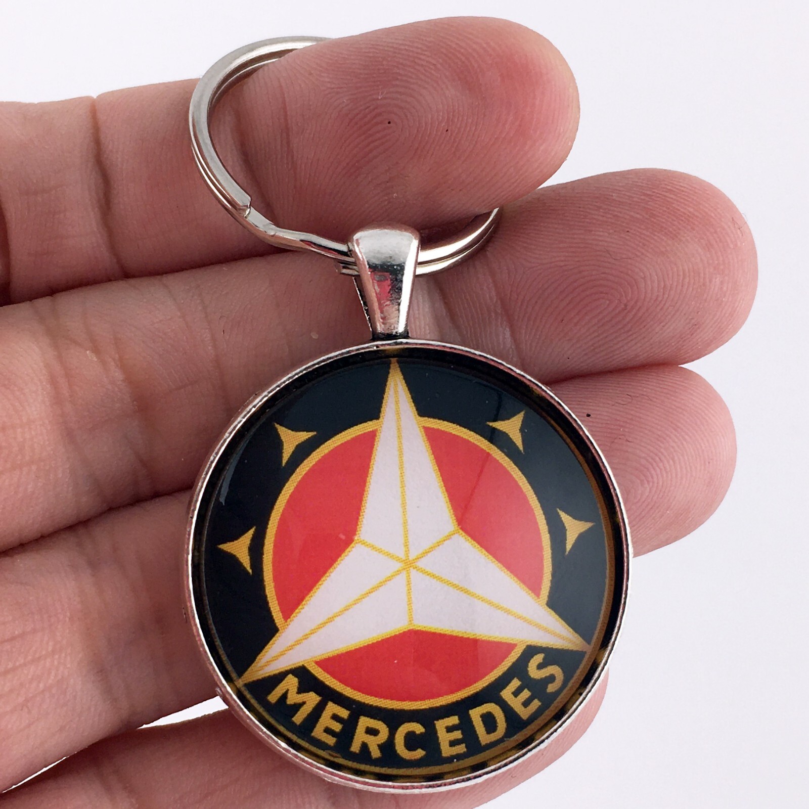 Antique Mercedes Benz 1916-1926 Hood Radiator Emblem Badge Logo 1.2