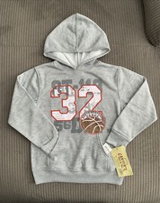Grey Sports Kids Hoodie Carters Size 8/Small
