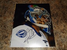 DWAYNE ROLOSON SIGNED 8X10 MATTE PHOTO EDMONTON OILERS TAMPA BAY LIGHTNING (D) 