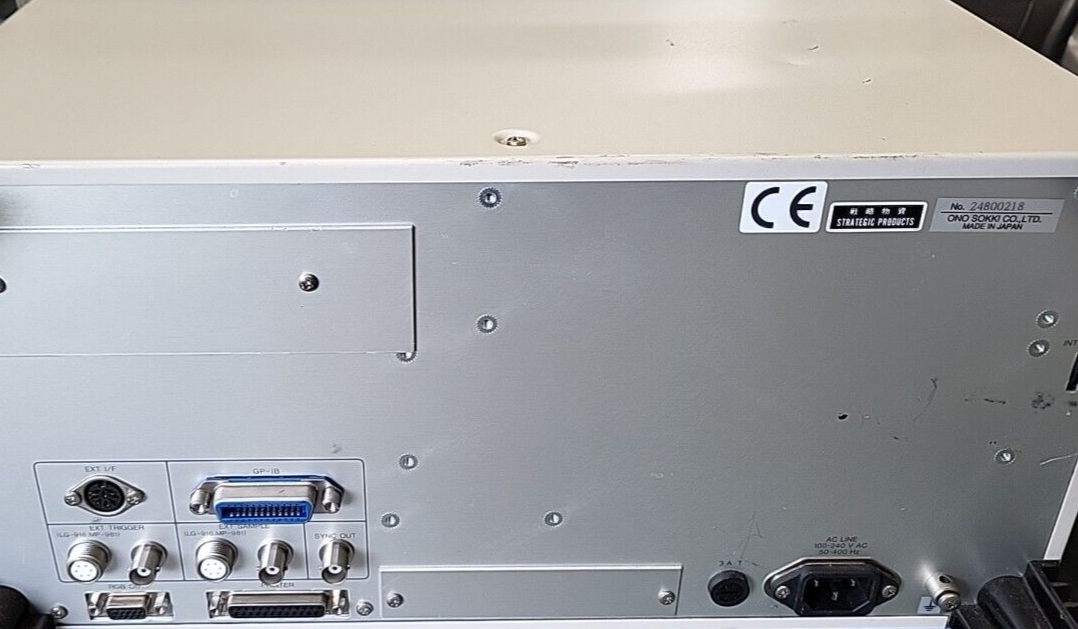 ONO SOKKI CF-5220 Multi-Purpose FFT Analyzer. 2C (BIN322) | eBay ONO SOKKI CF-5220 Multi-Purpose FFT Analyzer. 2C (BIN322) | eBay