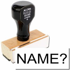 Name Rubber Stamp Teacher Classroom Regular Stamp Size 1/2" Tall x 1-5/8" Wide