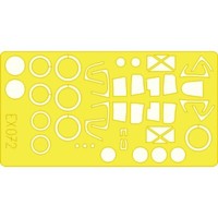 MW22 Eduard EX072 P-38 1/48 Mask For Hasegawa