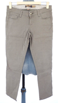Paige Jeans Skinny Slim Fit Venice Grau Crop Low Rise Lyocell Baumwolle Gr. W 25