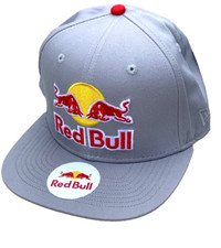 R -Cloud Gray Flat Brim Canvas Cap. 3 Logos. ...