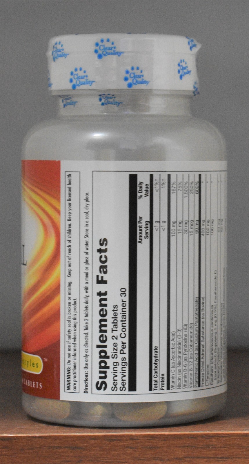 KAL Adrenal Vitality Tablets 60 Count for sale online eBay