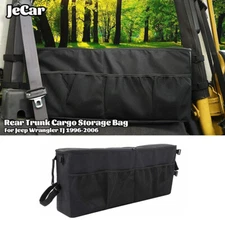 Rear Trunk Cargo Storage Bag Left Side Organizer Pouch For Jeep Wrangler TJ 96+