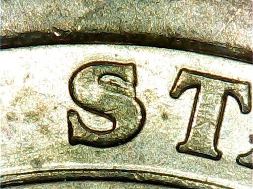 Presidential Dollar Error 2007 P Thomas Jefferson Die Chip - Picture 3 of 6