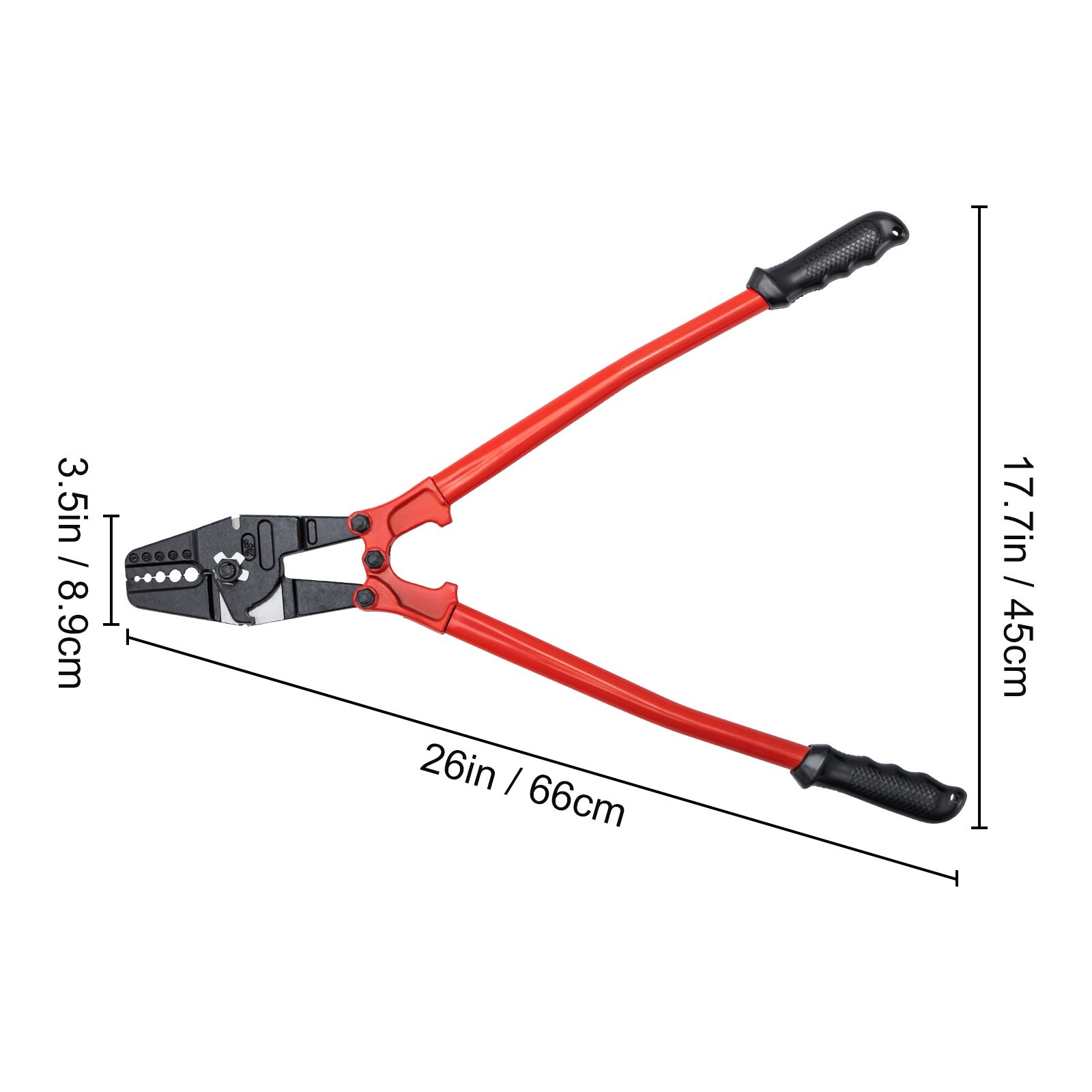 24" Hand Swager Cable Wire Rope Cutter Swage 1/16" 3/32" 1/8" 5/32" 3/16" Alumin