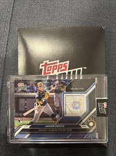 Jackson Chourio 2024 Topps Now MLB Debut Game Used Base Relic #26 /49 RC Brewers
