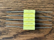 5 New 1.5 uF 250V Supertech MPT Film Audio Signal Crossover Capacitors Qty 
