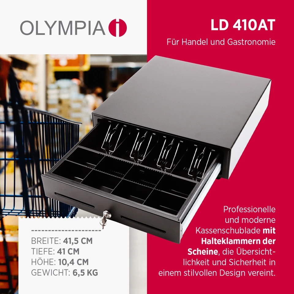 Kassenschublade Geldschublade Kassenlade LD410 AT Magic Touch Automatik Touch - Bild 2 von 4