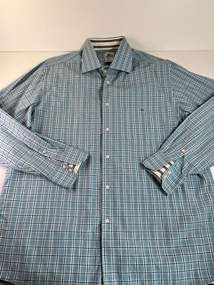 Lacoste Classic Fit Men's Long Sleeve Button Down Size 44/XL