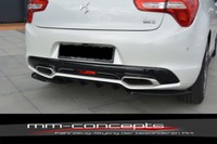 CUP Diffusor Seiten AnsäTze Schwarz FüR Citroen DS5 Facelift Rear Side Flaps ABS