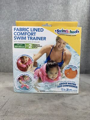 Swim School Fabric Lined Comfort Swim Trainer Vest Level 2 30-50 lbs Pink