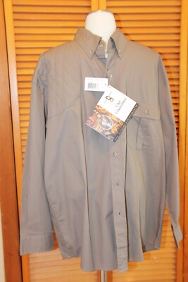 Bob Allen L.L. Bean Men's Medium Mesh back Shooter's (right hand)Shirt Sage