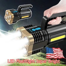 1500000LM LED Flashlight-Super Bright Torch-USB Rechargeable Lamp-High Powered ◆