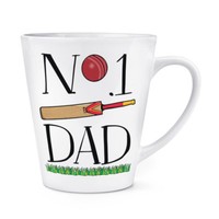 No.1 Dad Kricket 341Ml Latte Becher Tasse - Lustig Des Vaters Tag Geschenk