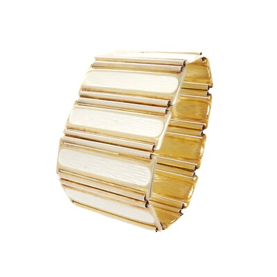 Mid-Century Gilt Silver & Enamel Bracelet by Grete Prytz Kittelsen for Tostrup.