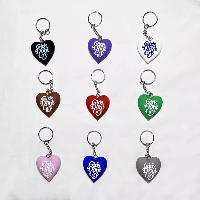 HUMAN MADE x Nigo Verdy Girls Don't Cry Collaboration Heart Key Chain  Pendant