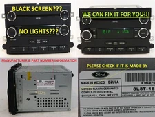 🛠 2006 &UP FORD RADIO STEREO RECEIVER Display 🛠 REPAIR SERVICE *ONLY Visteon  