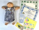 1986 Cabbage Patch Doll With Outfit, Adoption Papers & Birth Certificate