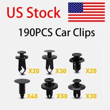 190X Car Clips for Hole Plastic Rivets Retainer Fender Push Pin Fastener Bumper