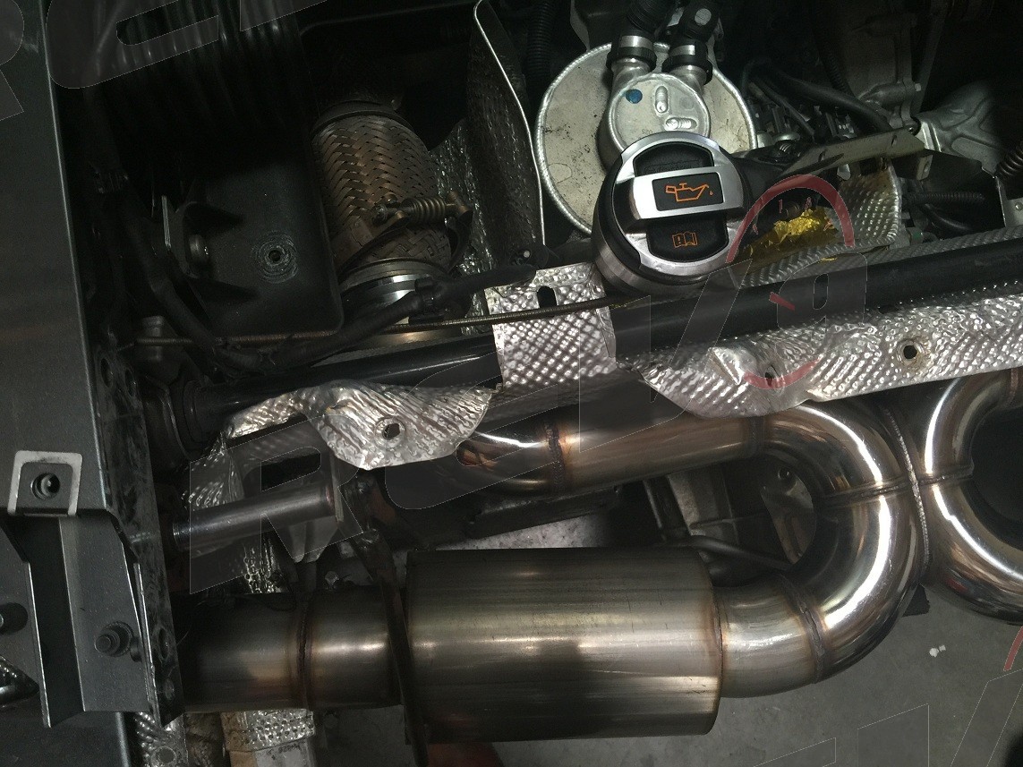 REV9 FITS 09-15 AUDI R8 5.2L V10 X-PIPE 3" STAINLESS CATBACK EXHAUST SYSTEM SET