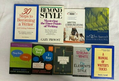 Writer's Tricks Beyond Style Written Communication Lot of 9 English Books