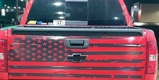 Distressed American Flag Tailgate Graphic Compatible With Chevy All Years. Distressed American Flag Tailgate Graphic Compatible With Chevy All Years.