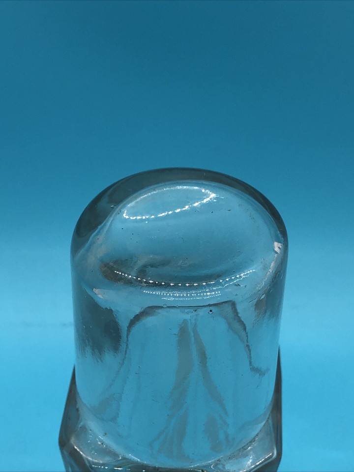 Antique Victorian Castor Cruet Condiment Bottle Etched Glass