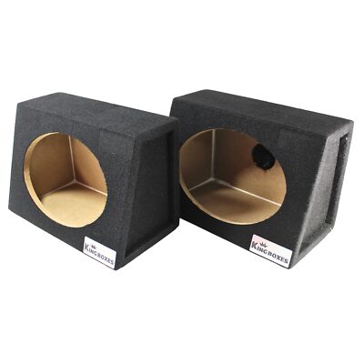King Boxes 6x9'' Universal Pair Carpet Car Speaker Enclosures KG-A69