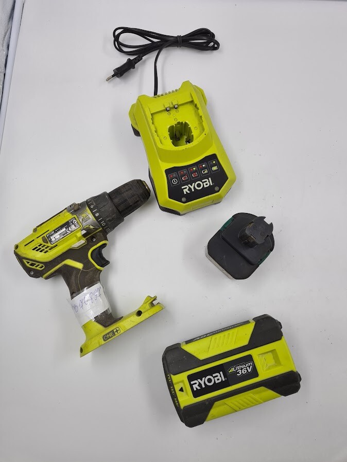 Lot of 4 Ryobi Cordless Tools - Used, For Parts, No Accessories