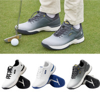 FitVille Men's Golf Shoes Waterproof Outdoor Spiked Trainers Wide Fit Sneakers