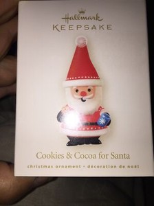 2008 Hallmark Keepsake Ornament ~ COOKIES & COCOA FOR SANTA ~ NEW IN BOX-MINT!