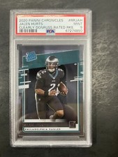 2020 Panini Chronicles Jalen Hurts Clearly Donruss Rated Rookie RRJAH PSA 9 Mint