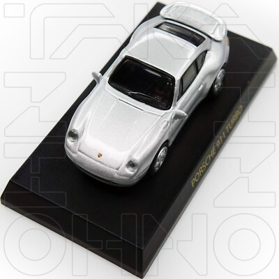 X Porsche 911 Gt1 1996 White 1/64 Kyosho Minicar Collection Japan