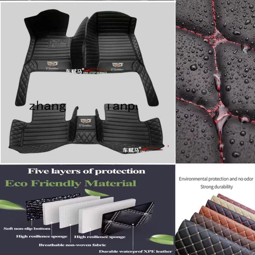 For Cadillac All Models Car Floor Mats Waterproof Front Rear Carpets Auto Mats - Imagen 28 de 41