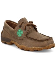 Twisted X Kid's Driving Moc Boat Shoe Driving Mocs - YDM0054 11 D